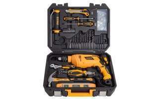 حقیبة عدة 101 قطعة مع مثقب 850 واط ، صناعية HKTHP11022