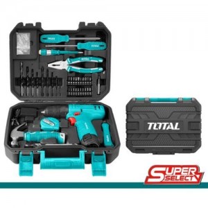 مجموعة تتضمن 81 قطعة عدة من توتال  THKTHP10812) Pcs household tools set 81)