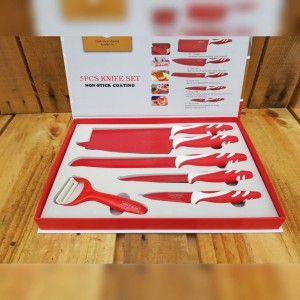 طقم سكاكين 6 قطع سويسري ROYALTY LINE RL-RED5C