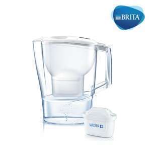 إبريق بلاستيكي لفلترة الماء + 4 غيارات BRITA Aluna Cool white frosted من بريتا
