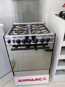 فرن غاز 4 رؤوس ستانلس ماركة الأنوار موديل A21M4