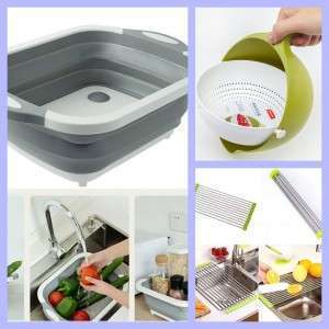 قطاعة ومصفاة الخضار سيليكون 2ب1 