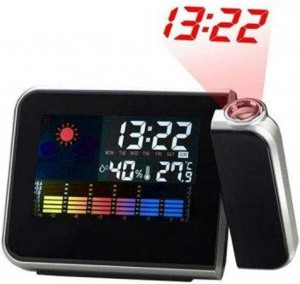 منبه ساعة رقمية بروجيكتور مربعة COLORFUL COLOR SCREEN CALENDAR DS-8190C