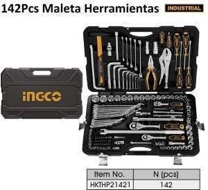 صندوق عدة بلاستیك صناعي 142 قطعة HKTHP21421