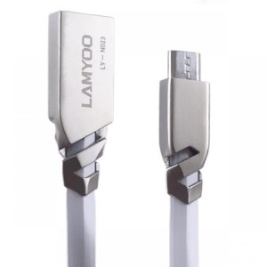 وصلة كبل شاحن سامسونج USB معدن LAMYOO N023 2.1A