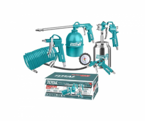 مجموعة تتضمن 5 قطع عدد تعمل على ضواغط الهواء (TATK051)   Air tools 5pcs set من توتال TOTAL