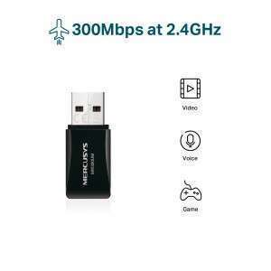 محول لاسلكي واي فاي MERCUSYS موديل MW300UM
