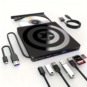 سواقة خارجية Vanjski USB‑C DVD Burner 7‑u‑1