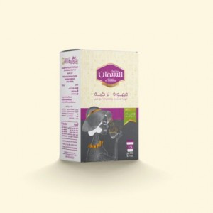 قهوة تركية محمصة ومطحونة مع هيل وسط / 250 غم