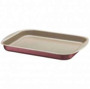 صينية فايشة للفرن قياس 22 سنتمتر لون احمر وابيض Tramontina 20053/722