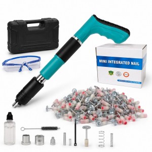 فرد مسامير كاتم صوت مع 100 مسمار ونظارات  MINI POWDER ACTUATED TOOL SET (RIVET GUN)فرد مسامير كاتم صوت مع 100 مسمار ونظارات  MINI POWDER ACTUATED TOOL SET (RIVET GUN)