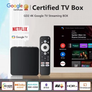 جهاز تي في بوكس GEATIX GD2 TV BOX Google TV
