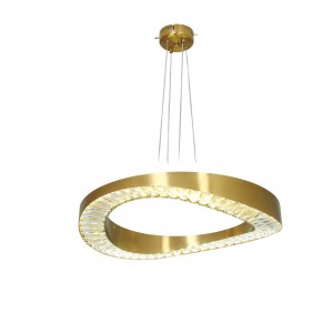 نازلة ليد كريستال متغير اللون هيكل ذهبي 6320-600