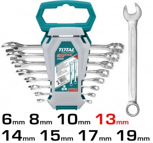 8Pcs combination spanner set I-THT102286 مجموعة مفتاح مزدوج / شق+حلق / صناعي