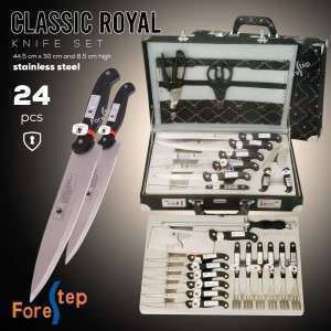 حقيبة سكاكين وشوك 24 قطعة  Royal classic